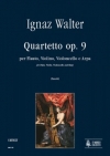 四重奏曲・No.9（イグナーツ・ウォルター）（ミックス三重奏+ハープ）【Quartetto Op. 9】