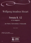 ソナタ・K.12・イ長調（モーツァルト）（ミックス二重奏+ピアノ）【Sonata K. 12 in La Maggiore】