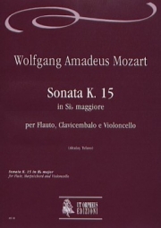 ソナタ・K.15・変ロ長調（モーツァルト）（ミックス二重奏+ピアノ）【Sonata K. 15 in Si bemolle Maggiore】