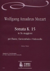 ソナタ・K.15・変ロ長調（モーツァルト）（ミックス二重奏+ピアノ）【Sonata K. 15 in Si bemolle Maggiore】