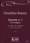 四重奏曲・No.3・変ロ長調（ジョアキーノ・ロッシーニ）（弦楽四重奏）【Quartetto N. 3 in Si bemolle Maggiore】
