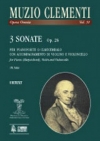 3つのソナタ・Op.28（ムツィオ・クレメンティ）（弦楽二重奏+ピアノ）【3 Sonate Op. 28】