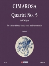 四重奏曲・No.5・ハ長調（ドメニコ・チマローザ）（オーボエ+弦楽三重奏）【Quartetto N. 5 in Do Maggiore】