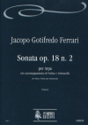 ソナタ・Op.18・No.2（ジャコモ・ゴティフレード・フェラーリ）（弦楽二重奏+ハープ）【Sonata Op. 18 N. 2】