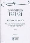 ソナタ・Op.18・No.3（ジャコモ・ゴティフレード・フェラーリ）（弦楽二重奏+ハープ）【Sonata Op. 18 N. 3】