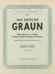 協奏曲・ハ短調（ヨハン・ゴットリープ・グラウン）（オーボエ+ピアノ）【Concerto in C Minor】