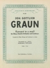 協奏曲・ハ短調（ヨハン・ゴットリープ・グラウン）（オーボエ+ピアノ）【Concerto in C Minor】