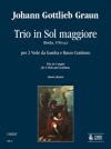 トリオ・ト長調（ヨハン・ゴットリープ・グラウン）（ヴィオラ二重奏+ピアノ）【Trio in Sol Maggiore】