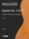 四重奏曲・No.4・No.2（ニコロ・パガニーニ）（弦楽三重奏+ギター）【Quartetto Op. 4 N. 2】