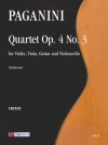 四重奏曲・No.4・No.3（ニコロ・パガニーニ）（弦楽三重奏+ギター）【Quartetto Op. 4 N. 3】