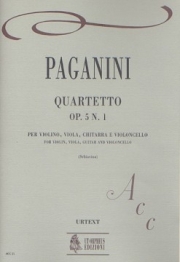 四重奏曲・No.5・No.1（ニコロ・パガニーニ）（弦楽三重奏+ギター）【Quartetto Op. 5 N. 1】