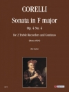 ソナタ・ヘ長調・Op.4・No.4（アルカンジェロ・コレッリ）（フルート二重奏+ピアノ）【Sonata in Fa Maggiore Op. 4 N. 4】