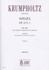 ソナタ・Op.12・No.1（ジャン＝バティスト・クルムフォルツ）（弦楽二重奏+ハープ）【Sonata Op. 12 N. 1】