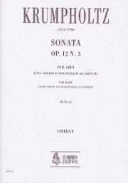 ソナタ・Op.12・No.3（ジャン＝バティスト・クルムフォルツ）（弦楽二重奏+ハープ）【Sonata Op. 12 N. 3】