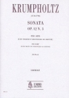 ソナタ・Op.12・No.3（ジャン＝バティスト・クルムフォルツ）（弦楽二重奏+ハープ）【Sonata Op. 12 N. 3】