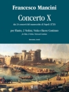 協奏曲・No.10（フランチェスコ・マンチーニ）（ミックス三重奏+ピアノ）【Concerto X】
