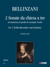 2つのソナタ（パオロ・ベネデット・ベリンツァーニ）（フルート二重奏+ピアノ）【2 Sonate da chiesa a tre】