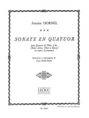 四重奏ソナタ（ルイ＝アントワーヌ・ドルネル）（フルート四重奏）【Sonate En Quator】