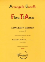 合奏協奏曲・No.1＆8（アルカンジェロ・コレッリ）（フルート四重奏+チェロ）【Concerti Grossi N. 1 e N. 8】