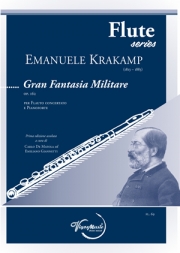 軍隊風大幻想曲・Op.162（エマヌエレ・クラカンプ）（フルート+ピアノ）【Gran Fantasia Militare Op. 162】