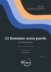 22の無言歌（フェリックス・メンデルスゾーン）（フルート+ピアノ）【22 Romanze senza parole】