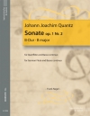 ソナタ・Op.1・No.2・ロ長調（ヨハン・ヨアヒム・クヴァンツ） （フルート+ピアノ）【Sonate Op. 1 Nr. 2 B-Dur】