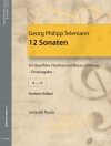 12のソナタ（テレマン） （フルート+ピアノ）【Zwölf Sonaten】