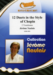 ショパン・スタイルの12のデュエット（ジェローム・ノーレ）（トロンボーン二重奏）【12 Duets in Style of Chopin】