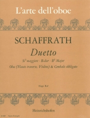 デュエット・ロ長調（クリストフ・シャフラート）（ヴァイオリン+ピアノ）【Duetto B-Dur】