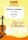 コラール＆変奏曲（マルク・デルマ）（ヴァイオリン+ピアノ）【Choral et Variations】