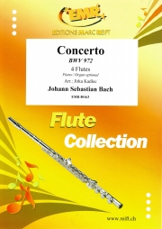 協奏曲・BWV.972（バッハ）（フルート四重奏）【Concerto BWV 972】