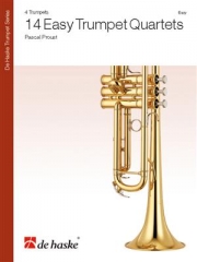 14のやさしいトランペット四重奏曲  (パスカル・プルースト)（トランペット四重奏）【14 Easy Trumpet Quartets】