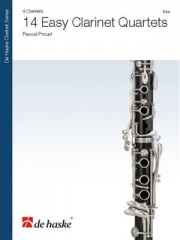 14のやさしいクラリネット四重奏曲  (パスカル・プルースト)（クラリネット四重奏）【14 Easy Clarinet Quartets】