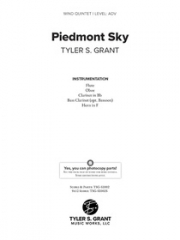 ピエモンテ・スカイ（タイラー・S・グラント）（木管五重奏）【Piedmont Sky】