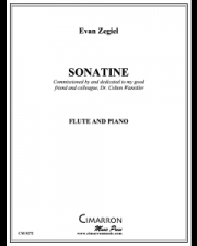 ソナチネ（エバン・ツェギエル）（フルート+ピアノ）【Sonatine】