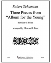 3つの小品「子どものためのアルバム」より (ロベルト・シューマン)（フルート四重奏）【Three Pieces from "Album for the Young"】