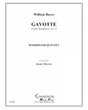ガヴォット「交響曲第4番」より（ウィリアム・ボイス）（木管五重奏）【Gavotte from Symphony #4】