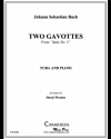 2つのガヴォット (バッハ）（テューバ+ピアノ）【FTwo Gavottes】