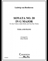 ソナタ・No.20・ト長調（ベートーヴェン）（テューバ+ピアノ）【Sonata No. 20 in G Major】
