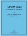 カンツォン第6番（ジョゼッフォ・グアーミ）（ユーフォニアム＆テューバ四重奏）【Canzon sesta】