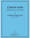 カンツォン第6番（ジョゼッフォ・グアーミ）（ユーフォニアム＆テューバ四重奏）【Canzon sesta】