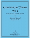 カンツォーナ・ペル・ソナーレ・No.1（ジョヴァンニ・ガブリエリ）（ユーフォニアム＆テューバ四重奏）【Canzona per Sonare No. 1】