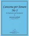 カンツォーナ・ペル・ソナーレ・No.1（ジョヴァンニ・ガブリエリ）（ユーフォニアム＆テューバ四重奏）【Canzona per Sonare No. 1】