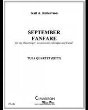 セプテンバー・ファンファーレ  (ゲイル・ロバートソン)（ユーフォニアム＆テューバ四重奏）【September Fanfare】