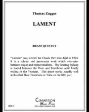 ラメント（トーマス・ツーカー） (金管五重奏）【Lament】