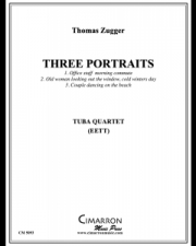 3つのポートレート  (トーマス・ツーカー)（ユーフォニアム＆テューバ四重奏）【Three Portraits】
