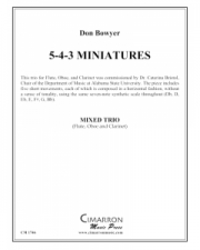 5-4-3 Miniatures (ドン・ボウヤー)　(木管三重奏)