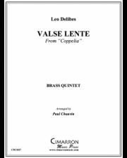 ゆるやかなワルツ（レオ・ドリーブ）（金管五重奏）【Valse Lente】