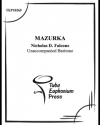 マズルカ（ニコラス・ファルコーニ）（ユーフォニアム）【Mazurka for Solo Euphonium】