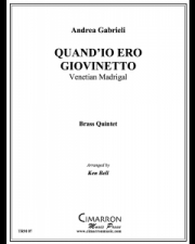 Quand'io ero giovinetto（アンドレア・ガブリエリ）（金管五重奏）